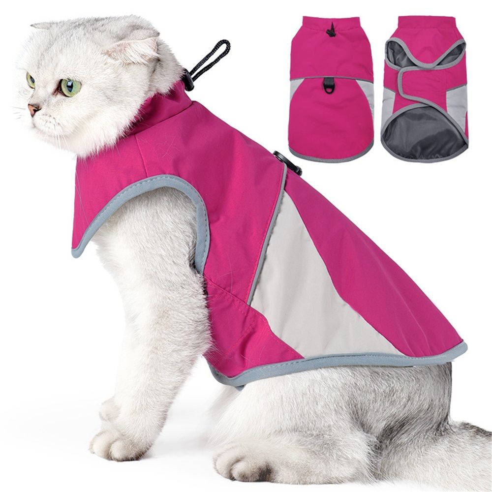 Dog/cat Jacket Outdoor Indoor Activities Waterproof Windproof Reflective Dog Cold Weather Winter Coat Vest Autumn Pet Apparel for Small Medium Large Dog/cat (M) - Image 1