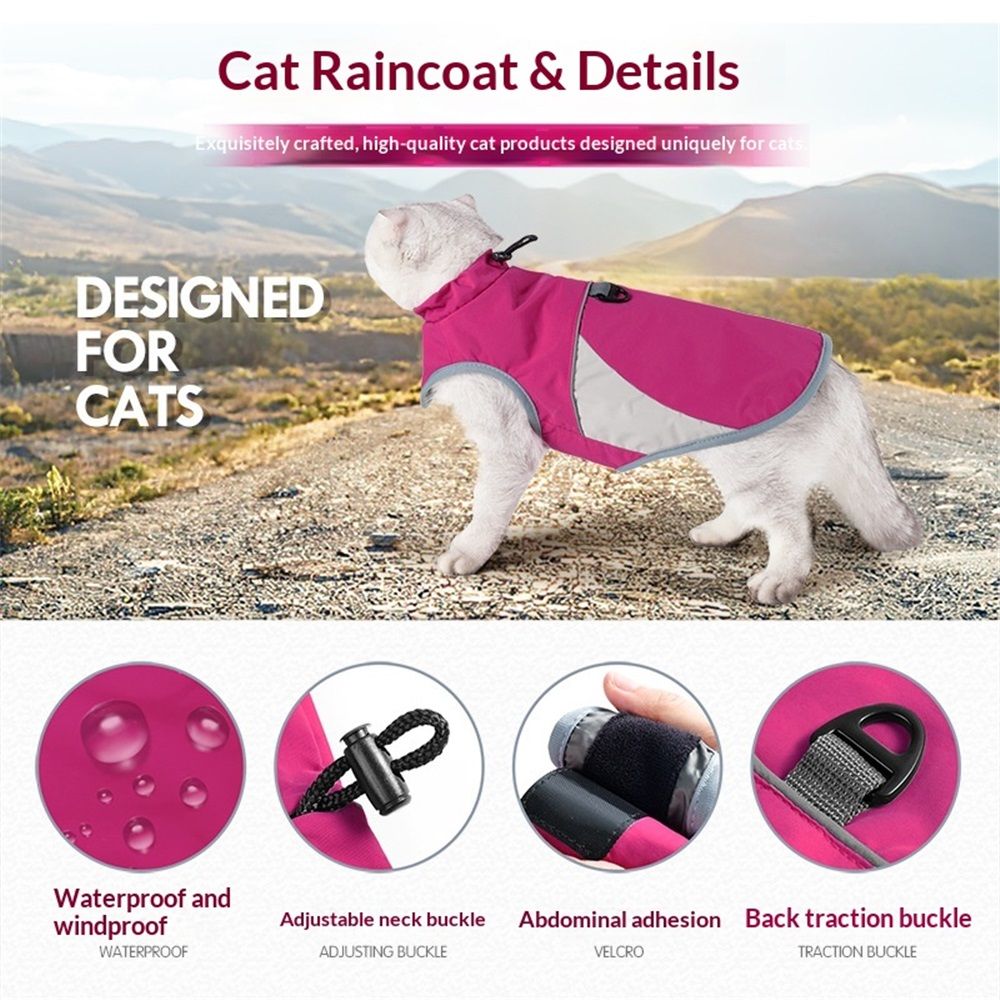 Dog/cat Jacket Outdoor Indoor Activities Waterproof Windproof Reflective Dog Cold Weather Winter Coat Vest Autumn Pet Apparel for Small Medium Large Dog/cat (M) - Image 2