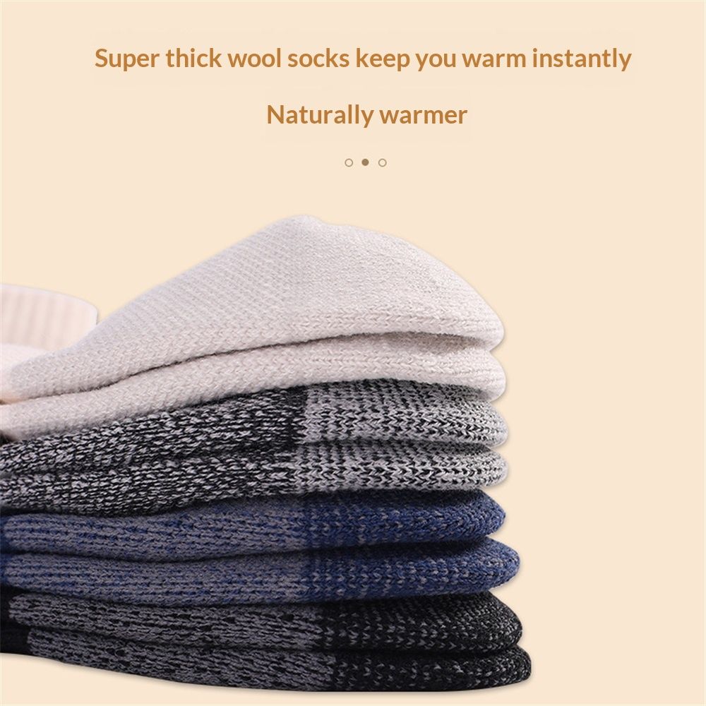 Wool Socks for Men & Women Casual Warm Winter Cozy Thermal Socks 4pairs Quarter Thin Wool Blend Running - Image 5