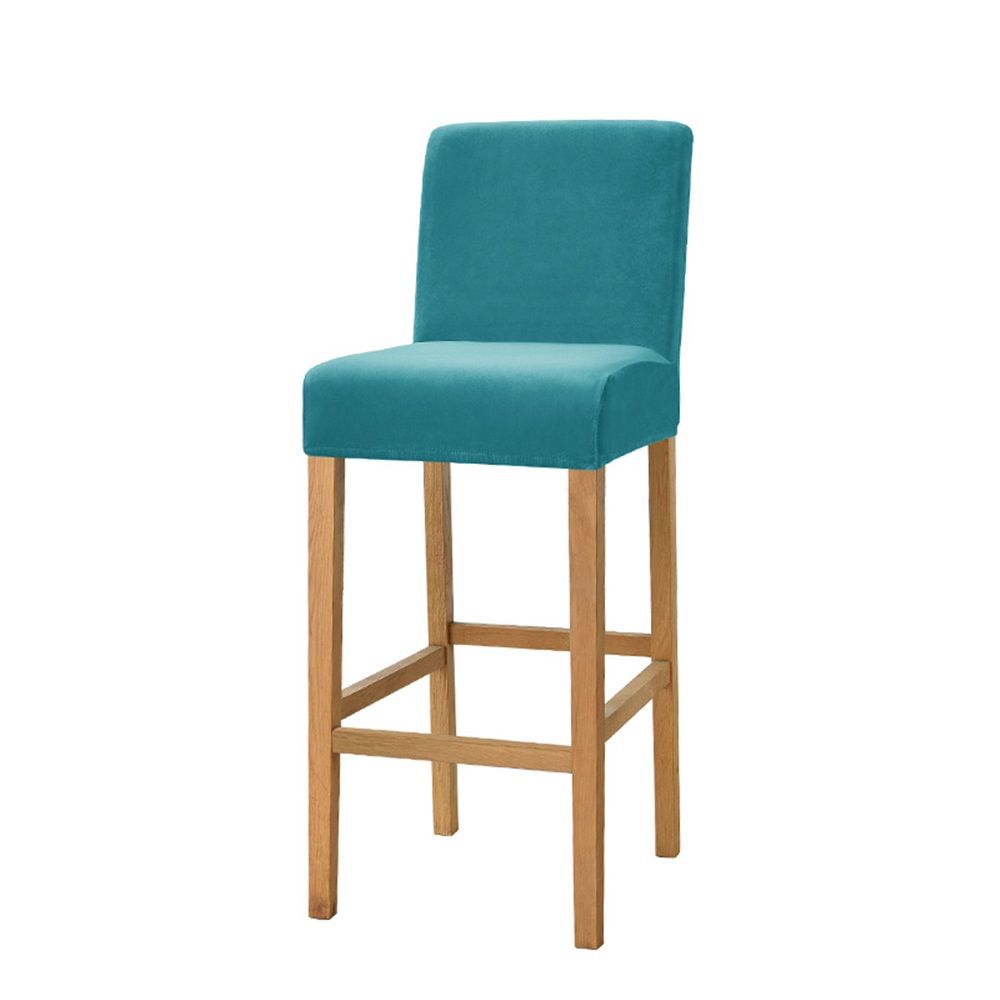 Stretch Removable Washable Dining Room Chair Covers,Bar Stool Covers,Barstool Chair Slipcovers Pub Counter Seat Cover (,Set of 2)Excluding chairs - Image 4
