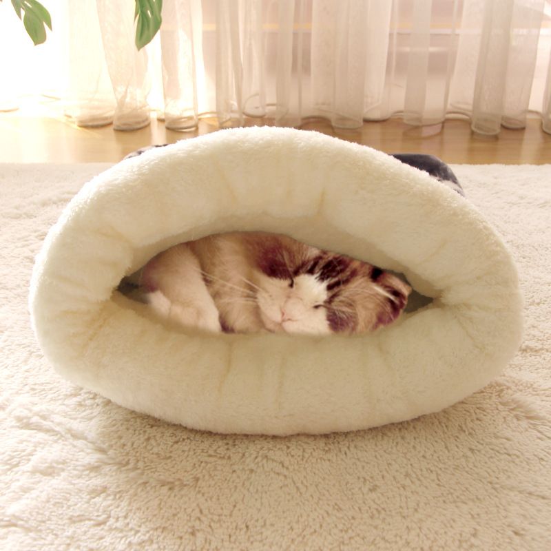 Cat Bed Cave Sleeping Bag, Pet Mat Warming Pad Sack for Cats and Small Dog,Burrowing Cozy Soft Comfortable Bed(for Small and Medium Cats) - Image 5
