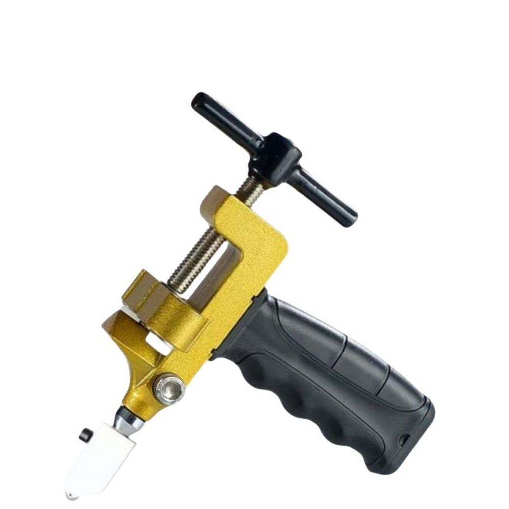 2 in 1 Glass Cutting Tool Kit Breaking Pliers and Glass Cutter Tungsten Hand Portable Glass knife for Ceramic, Mirror, Manual Tile Cutter Glass Breaker with 2 Bonus Tungsten blades and Screwdriver - Image 1