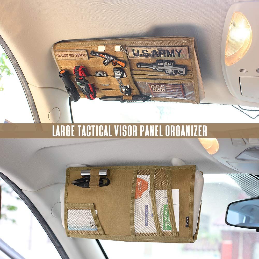 Car Visor Organizer  Universal Vehicle Sun Visor Storage for Essentials & Gear, Compatible with Cars, Pickup Trucks, Vans, SUVs - Image 4
