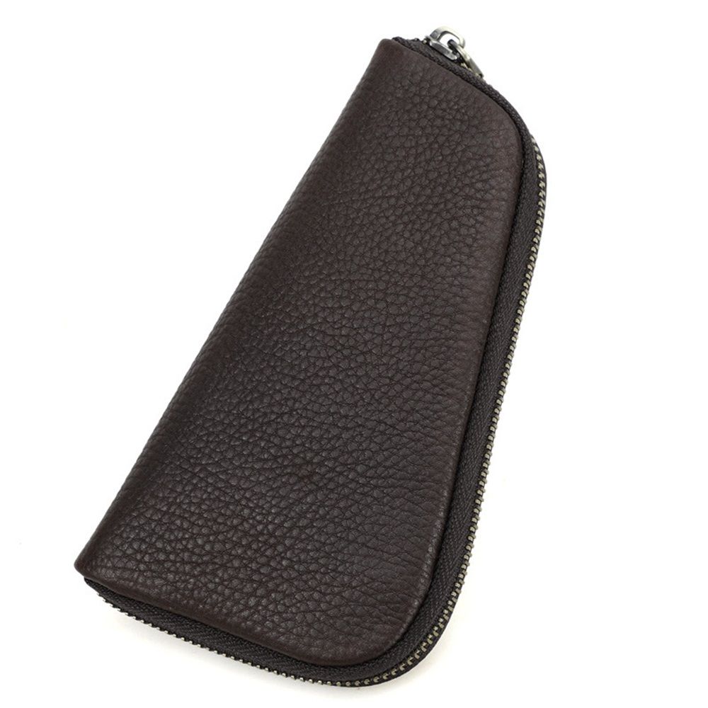 Small Pipe Tobacco Pouch Leather Smoking Pipe Storage Organizer Portable Accessories Lighter Holder Zipper Tobacco Pipes Travel Box - Image 1