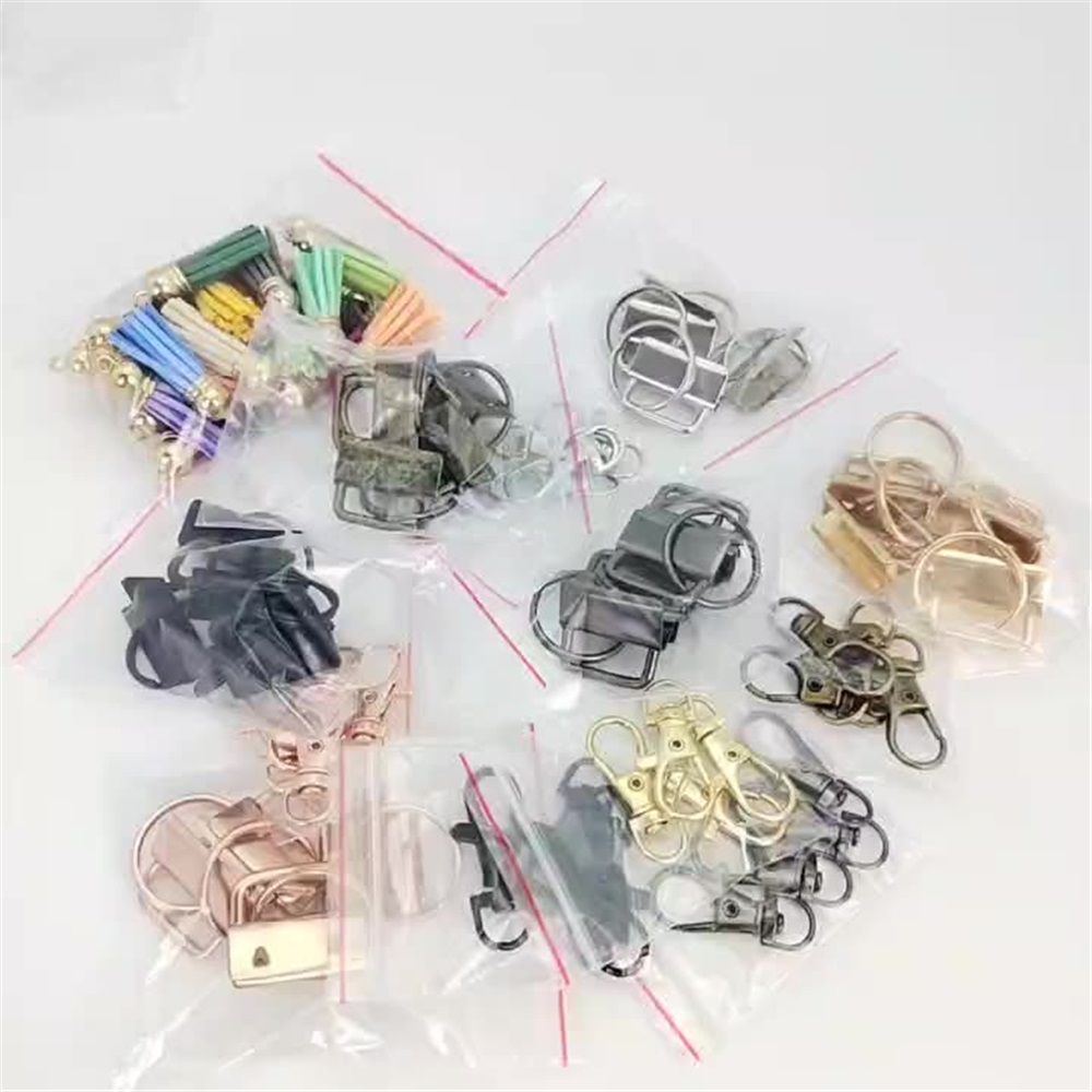 72 Pieces Key Fob Hardware Set Including 24 Wristlet with Keyring, Colorful Leather Keychain Tassel and Swivel Snap Hooks for Supplies, 6 Colors, Multicolor, Large - Image 5