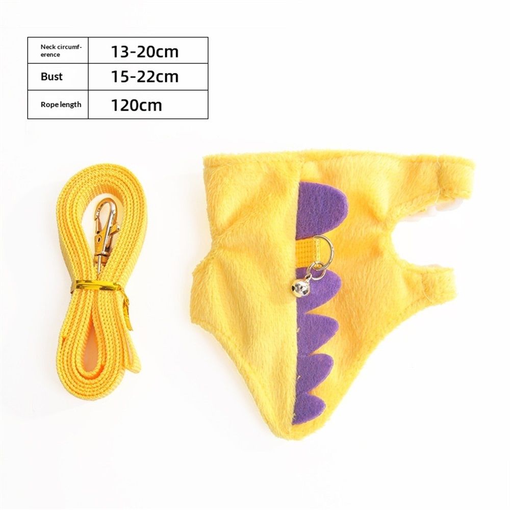 Ferret Harness and Leash Set Small Animals Vest Harness Baby Rabbit Guinea Pig Teacup Chihuahua Mouse and Other Small pet.(Yellow ) - Image 5
