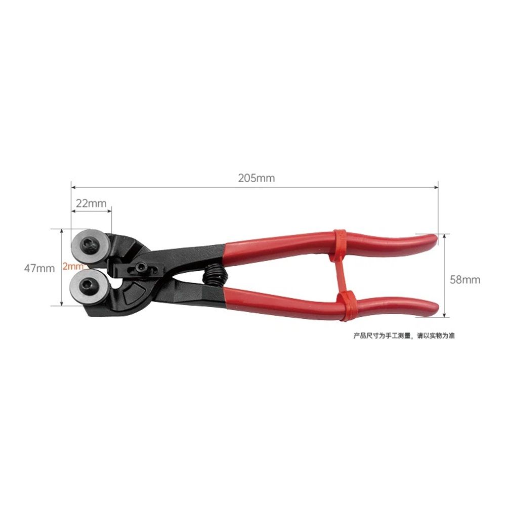 Glass Tile Nippers - Heavy Duty Wheeled Glass Mosaic Nipper & Ceramic Tile Nipper, Tile Cutter Pliers Soft-grip Handle - Shapping Plier, Nipper Cutting Tools (8 Inch ） - Image 5
