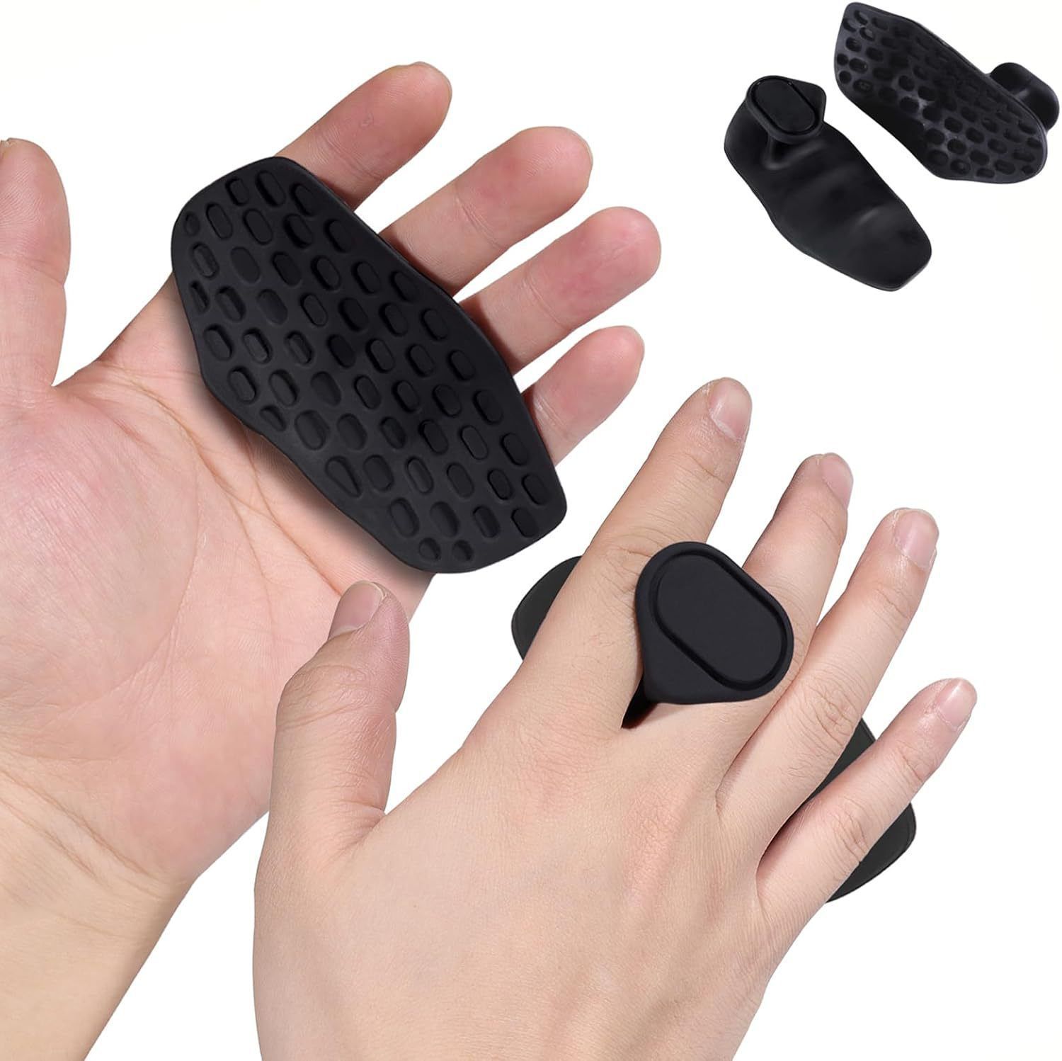 Anti-Slip Workout Grips - Ergonomic Rubber Hand Protector Gloves for Weight Lifting, Pull-Ups, Gym Training and Exercise, for Men and Women - Image 1