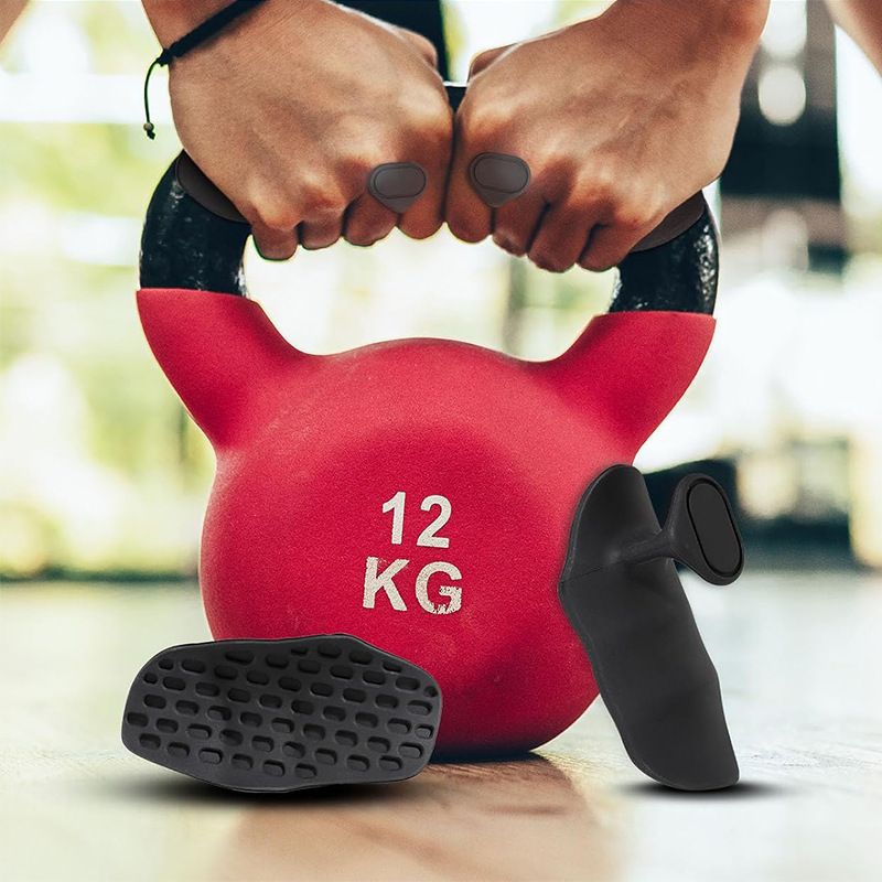 Anti-Slip Workout Grips - Ergonomic Rubber Hand Protector Gloves for Weight Lifting, Pull-Ups, Gym Training and Exercise, for Men and Women - Image 3