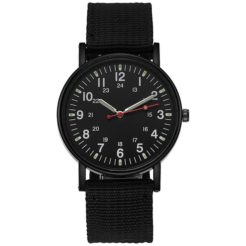 Mens Watches, Luminous Sport Nylon Band Military Army Watch Analogue Quartz Wrist Watches for Men - Image 1