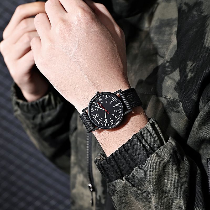 Mens Watches, Luminous Sport Nylon Band Military Army Watch Analogue Quartz Wrist Watches for Men - Image 2