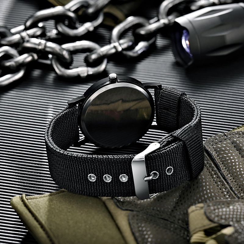 Mens Watches, Luminous Sport Nylon Band Military Army Watch Analogue Quartz Wrist Watches for Men - Image 4