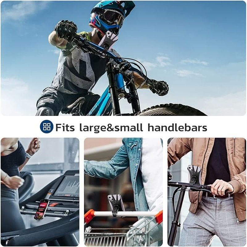 Bike Phone Mount, Universal Bike Cell Phone Holder, 360° Rotatable, Silicone Bicycle Phone Mount Compatible with iPhone 15/14/13/Pro Max/Pro/mini/12/11/Xs/Max/Xr/X/7/8/Plus, 4.0''~6.7'' Cellphones - Image 5