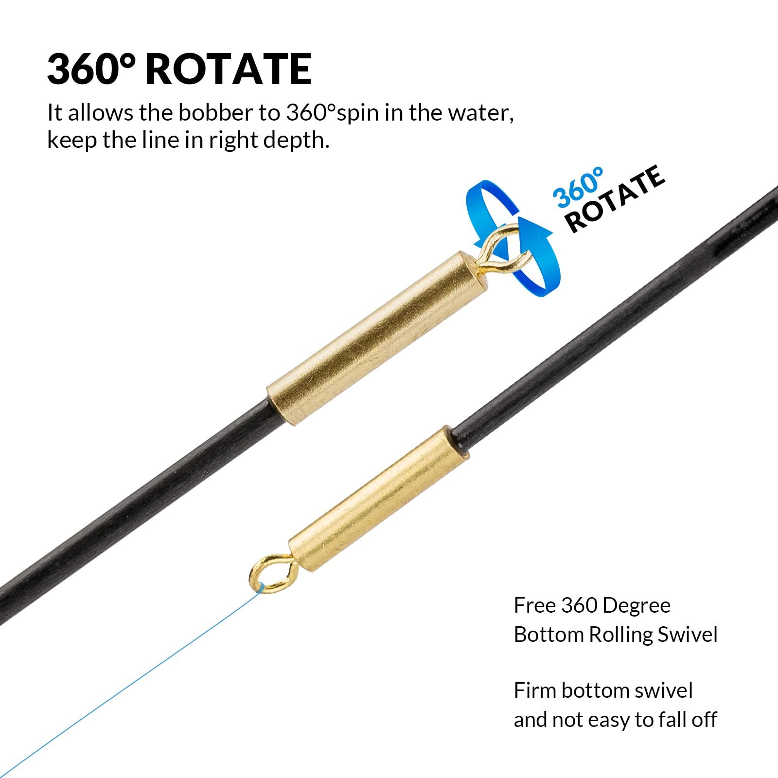 5Pcs  Light Bobbers  Floats Fishing Bobbers Saltwater Freshwater Night Fishing Fishing Floats Lighted Bobbers for Trout，Battery not included 18*2.6cm - Image 4