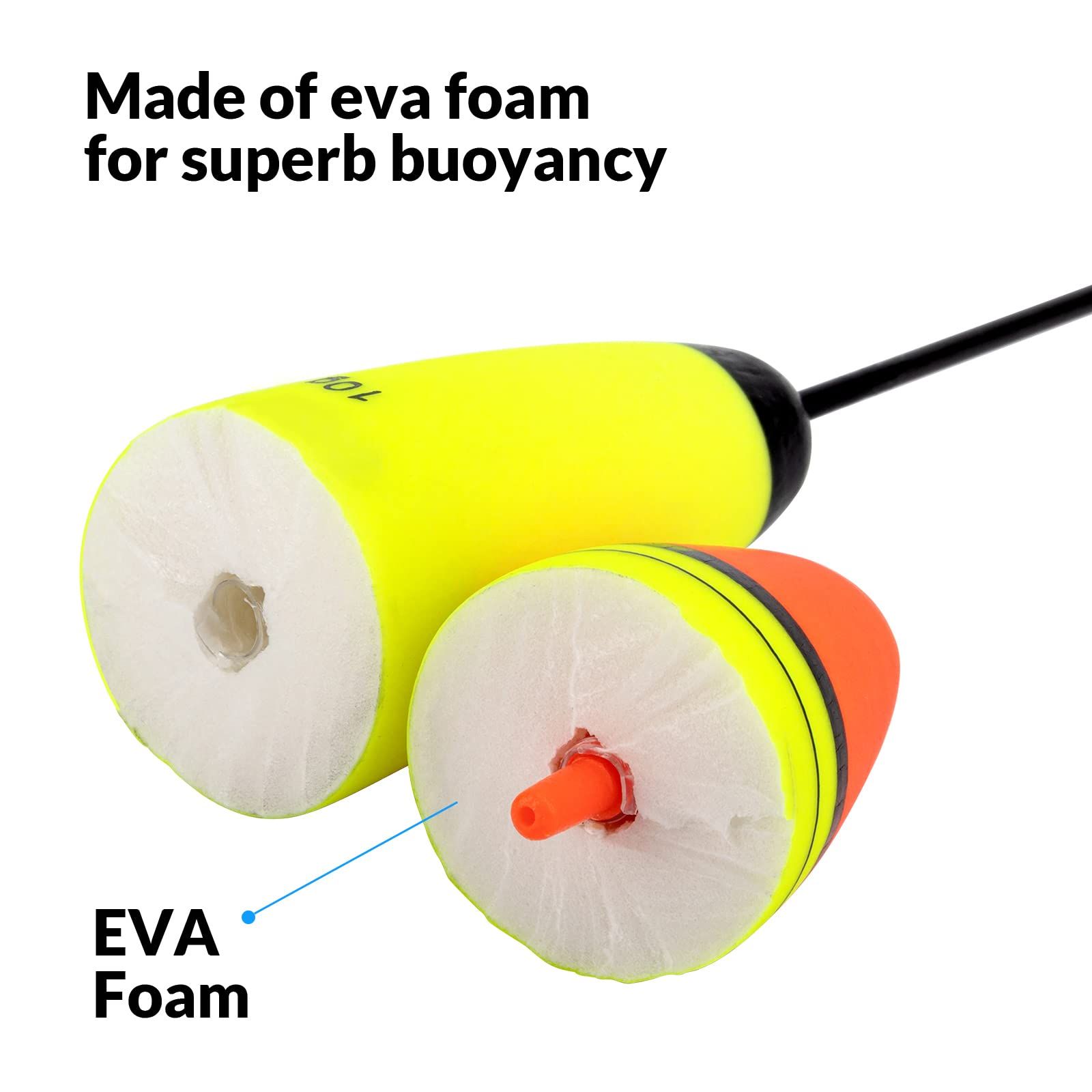 5Pcs  Light Bobbers  Floats Fishing Bobbers Saltwater Freshwater Night Fishing Fishing Floats Lighted Bobbers for Trout，Battery not included 18*2.6cm - Image 5