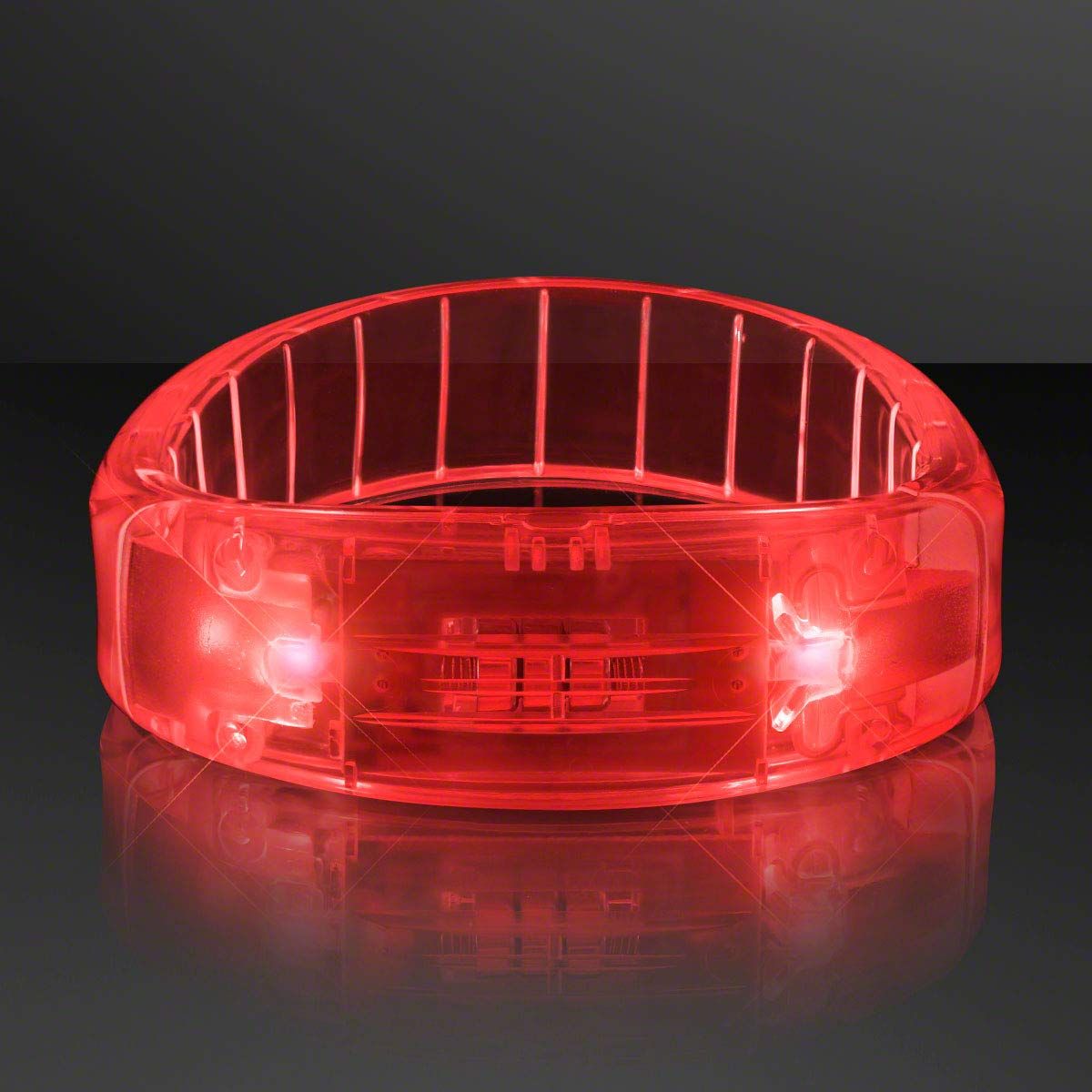 LED Fashion Light Up Bracelets,Blue Fashion Light Up Bracelet,Concert luminous wristband interactive fluorescent wristband,Red and Blue，10pcs，Contains battery - Image 5