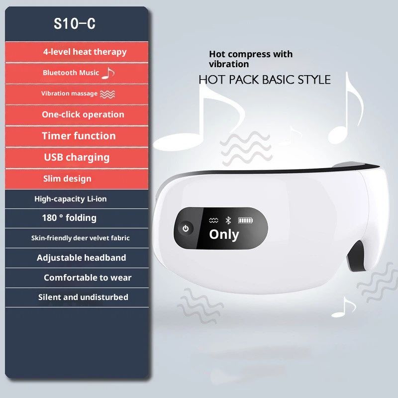Eye Massager with Heat, 5 Massage Modes, Eye Mask, Birthday Gifts for Women, Men, Friend, Mom and Dad, Sleep Mask for Relax, Migraine Relief, Reduce Strain, Improve Sleep, White - Image 4
