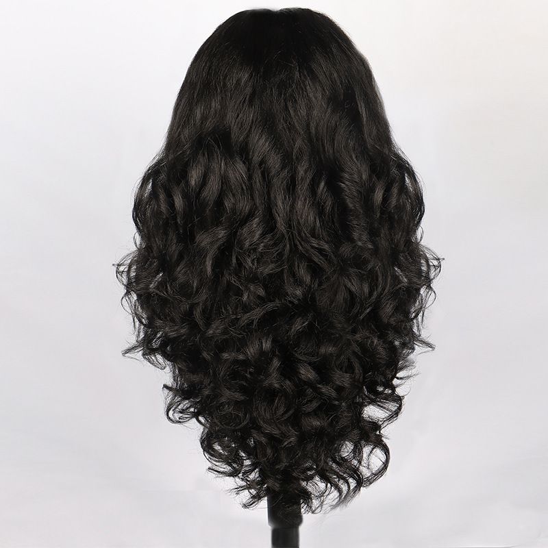 Lace 26in-Lacefrontal Hand Tied Glueless Synthetic With Natural Density Preplucked Hairline (black） - Image 2