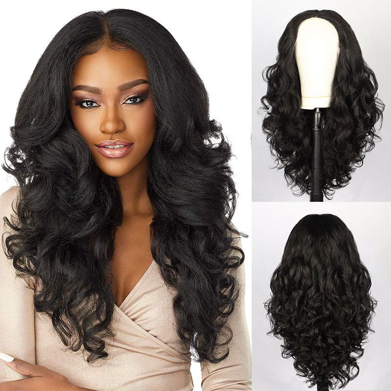 Lace 26in-Lacefrontal Hand Tied Glueless Synthetic With Natural Density Preplucked Hairline (black） - Image 5