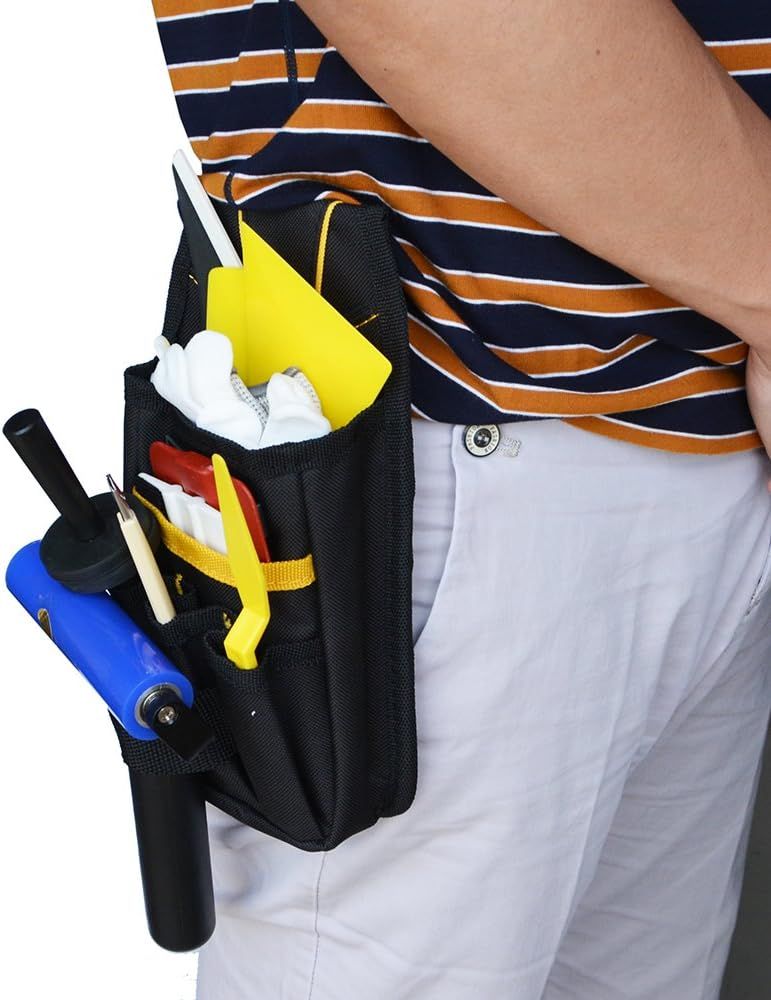 Organizer Tool Pouch Multi-Purpose Wrapping Tool Bag Mini Work Holder Heavy-Duty Small Organizer for Car Window Tint Film Installer - Image 5
