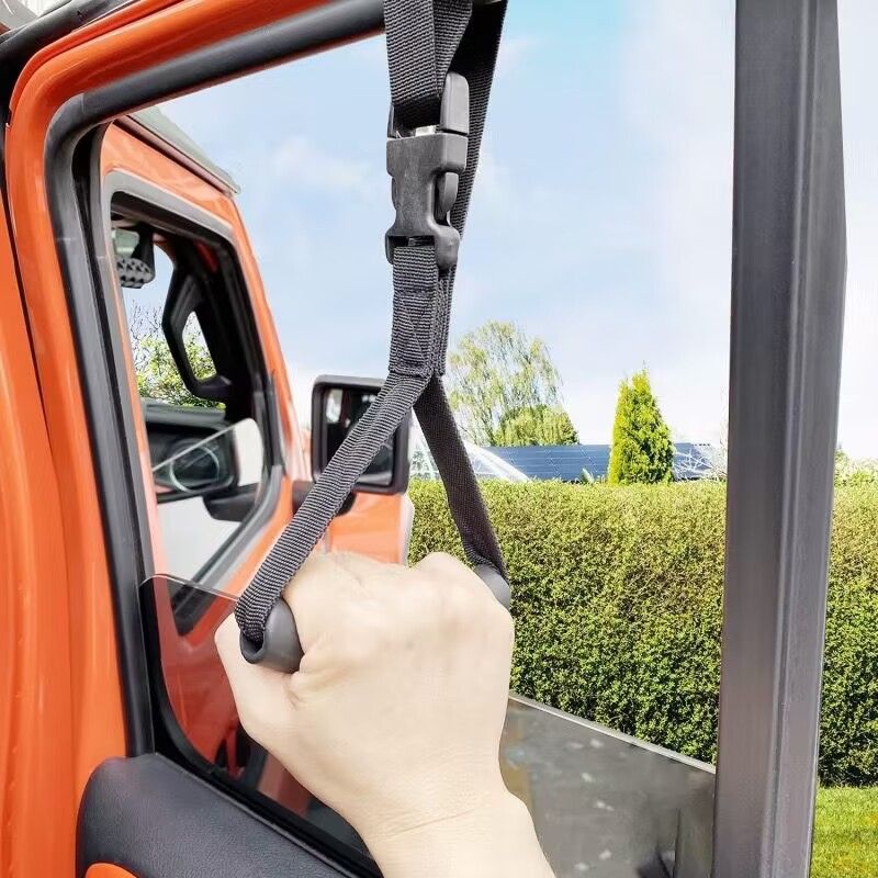 4Pack Car Grab Handle Adjustable Standing Aid Safety Handle Portable Vehicle Support Grab Bar Nylon Grip Handle Mobility Assist Device (Black) - Image 4