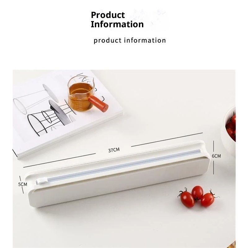 Refillable Plastic Wrap Dispenser with Slide Cutter,cling wrap with slide cutter foTin Aluminum Foil Dispenser - Image 5