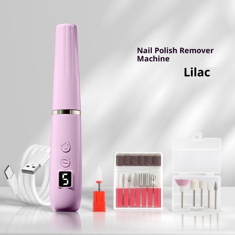 Electric Nail Filer, Professional Nail Drill Kit, Portable File for Acrylic Nails,Cordless Nail File Electric Manicure Pedicure Tools with Drill Bits for Home Salon - Image 1