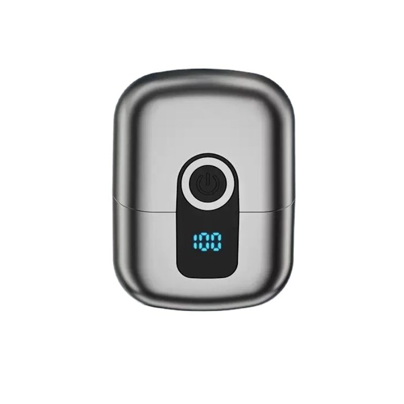 Metal Mini Electric Shaver for Travel Men– Smooth & Close Shave, Portable USB-C Rechargeable Razor with Cap, Waterproof Wet/Dry, Ideal Gift for Dad Husband Boyfriend – gunmetal gray - Image 1
