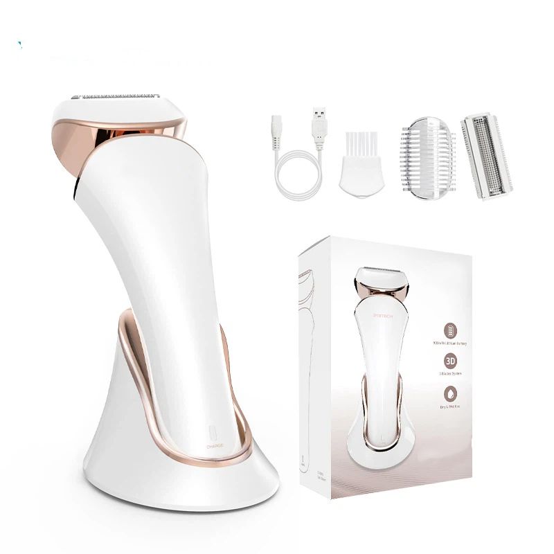 Electric Razor for Women Rechargeable Wet Dry Electric Shaver for Women, Waterproof Lady Shaver for Legs Arm Underarm Bikini Public Body Razor with One Extra Foil Blade， Gold，16.5*5.5*4.4cm - Image 1