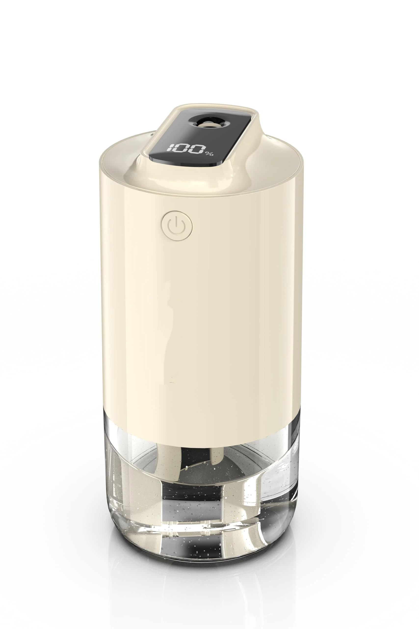 Car Diffuser Car Humidifier Rechargeable Aromatic Essential Oil Diffuser with   and Cold Mist Intelligent Vibration Sensor Suitable for Car (7*15cm,white ) Home and Office - Image 1
