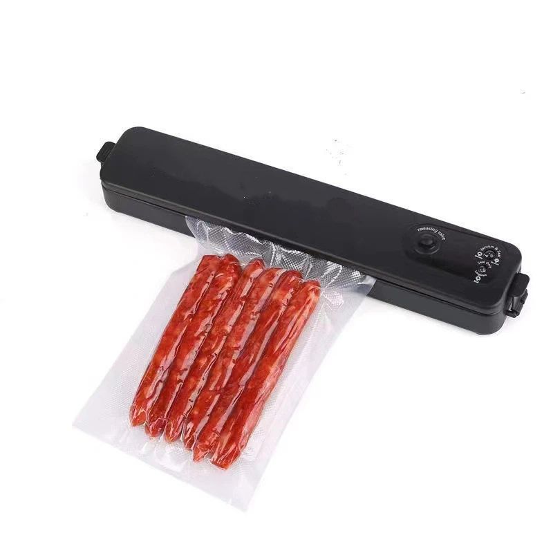 Portable Vacuum Sealer, Automatic Sealer for Food Storage, Easy to Use Compact Food Preservation Sealing Machine for Home & Kitchen，37.3*7*8.5cm，black - Image 1