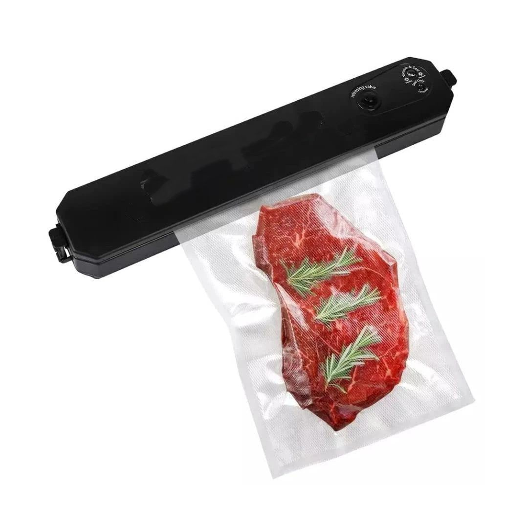 Portable Vacuum Sealer, Automatic Sealer for Food Storage, Easy to Use Compact Food Preservation Sealing Machine for Home & Kitchen，37.3*7*8.5cm，black - Image 2