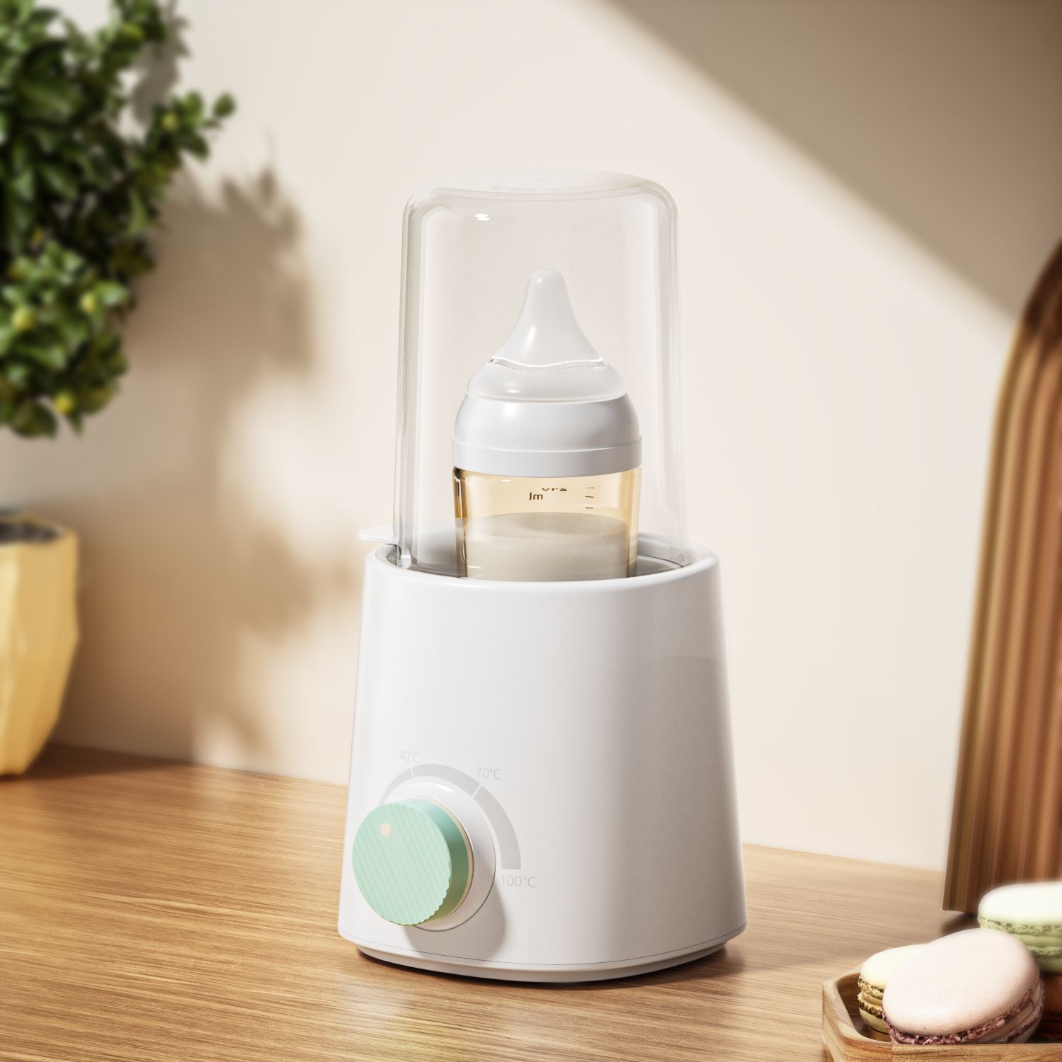 Fast Bottle Warmer, with Smart Temperature Control, Water Bath Technology, three gears white Fast charging type - Image 4