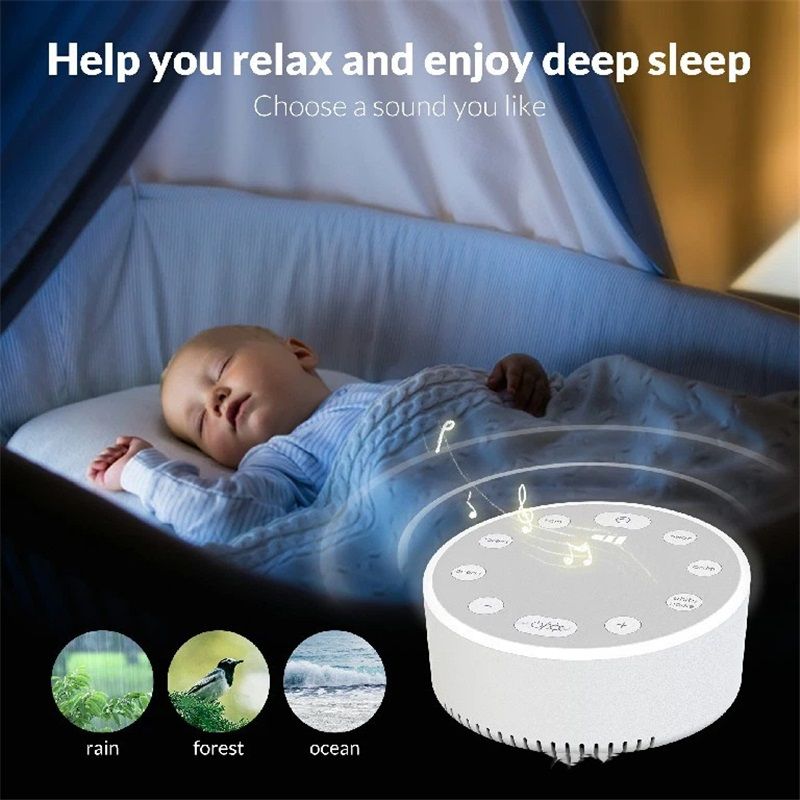 Sound Machine Night Light White Noise Noise Machine Looping Sounds Function Sleep Sounds Machine for Baby Kids Adult & Home Office Travel - Image 4