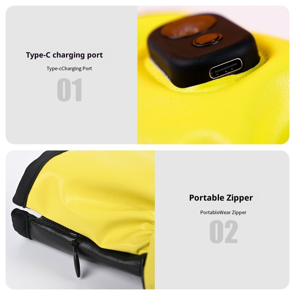 ElectricFingerless Heating Writing Gloves for Students,Hand Warmer for Indoor and Outdoor USB charging heating gloves - Image 4