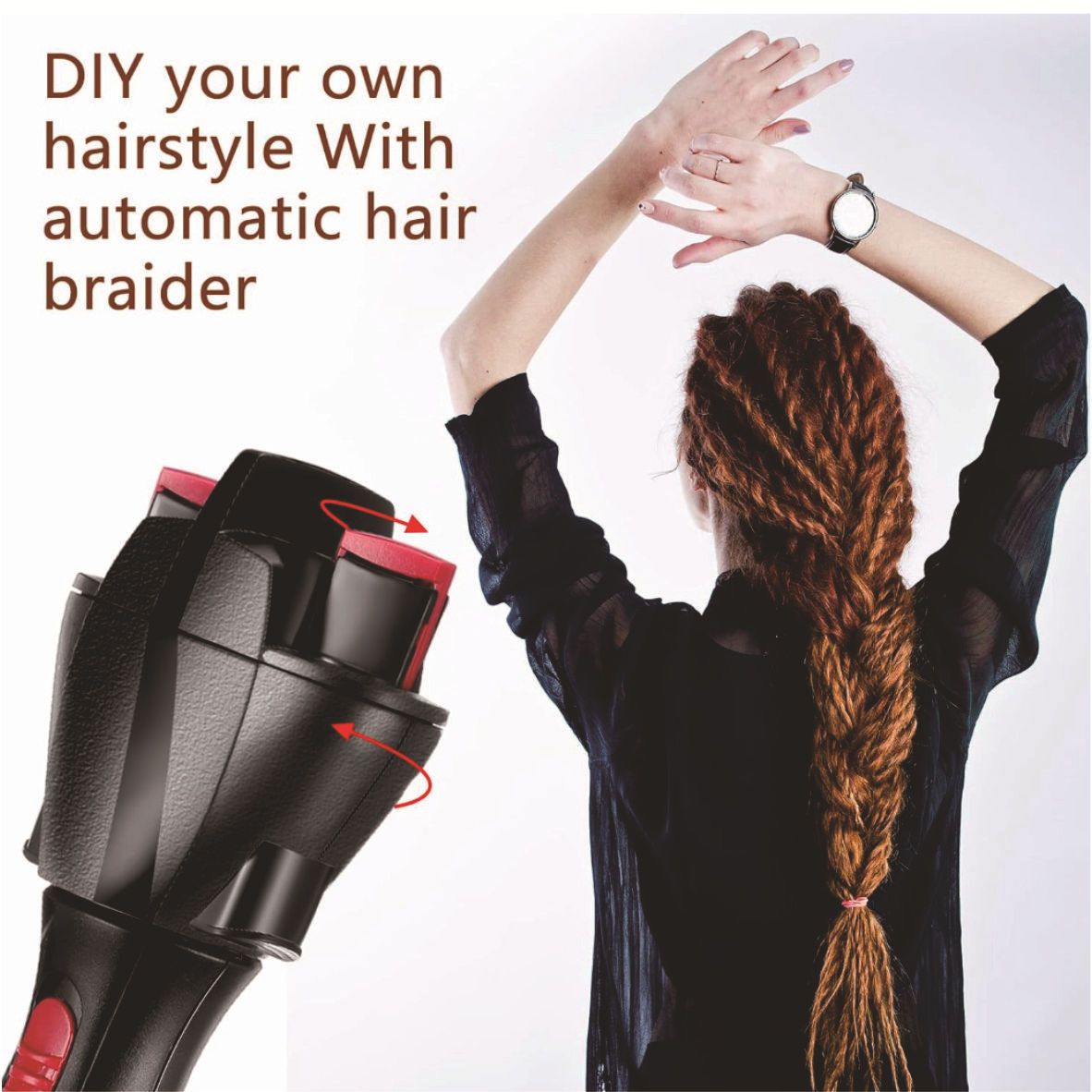 Electric Hair Braider Automatic Quick Twist Twister Hair Braiding Tool Smart DIY Hair Tools Hair Braider Machine Braid Maker for Hair Styling - Image 2