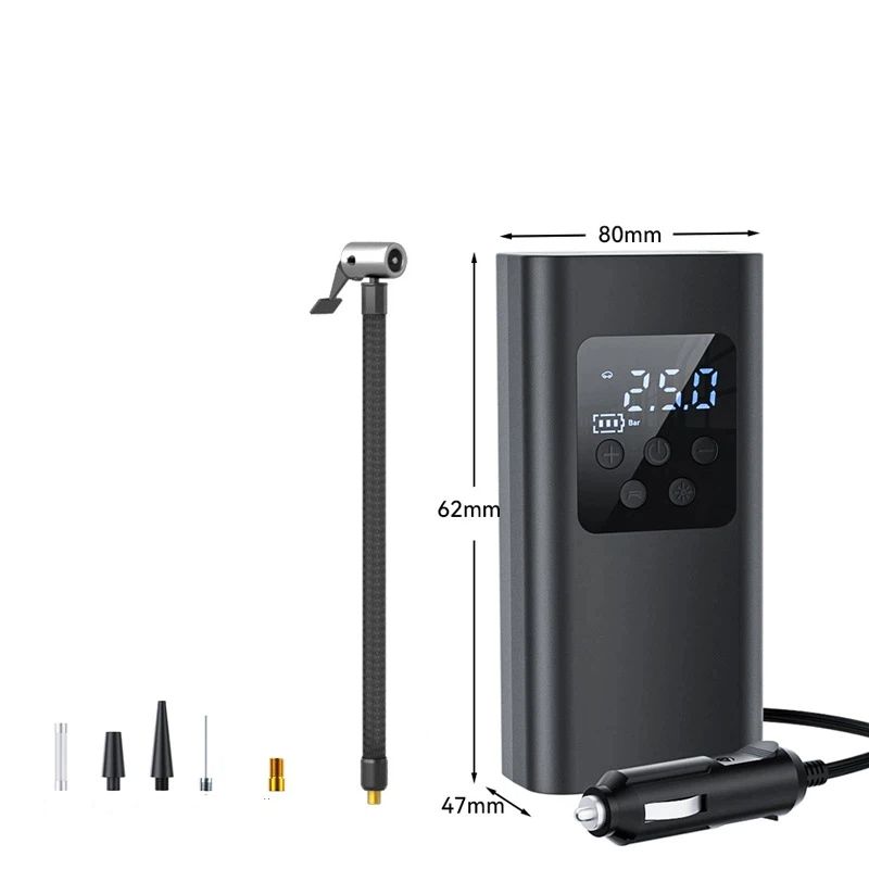 Electric Inflator Air Compressor Rechargeable Car Air Pump, Inflator Bike Air Pump Mini Portable Automobile/Bicycle/Ball/Float - Wheel&Tire Air Compressors&Inflators - Image 1