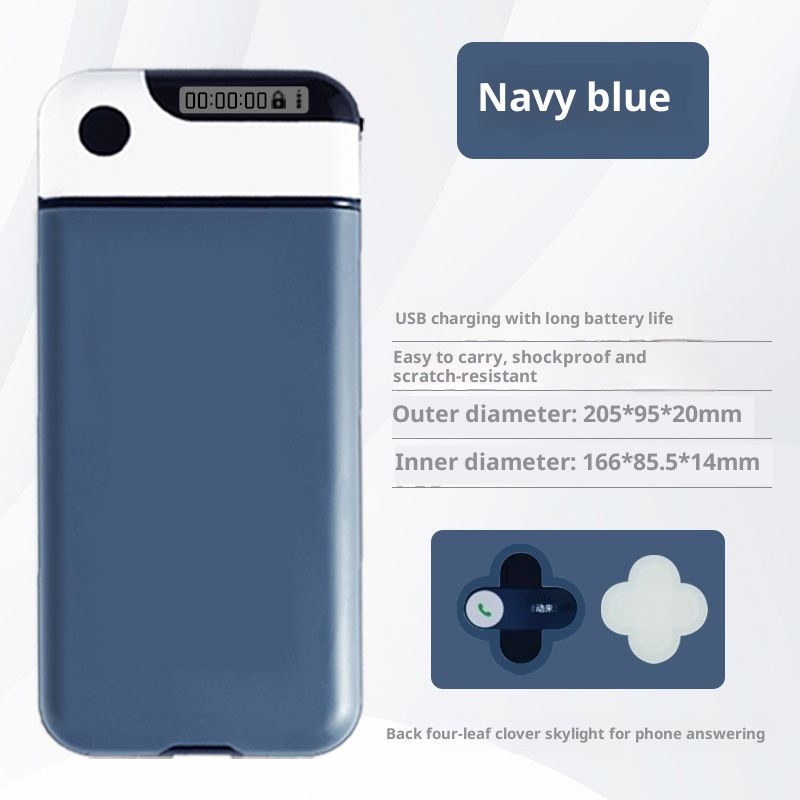 Phone Lock Box with Timer,Cell Phone Lock Box,USB Charging Type,Long-Term Continuous Use,Time Can Be Freely Set,Easy to Carry,Excessive Games,Mobile Phone Addiction - Image 1