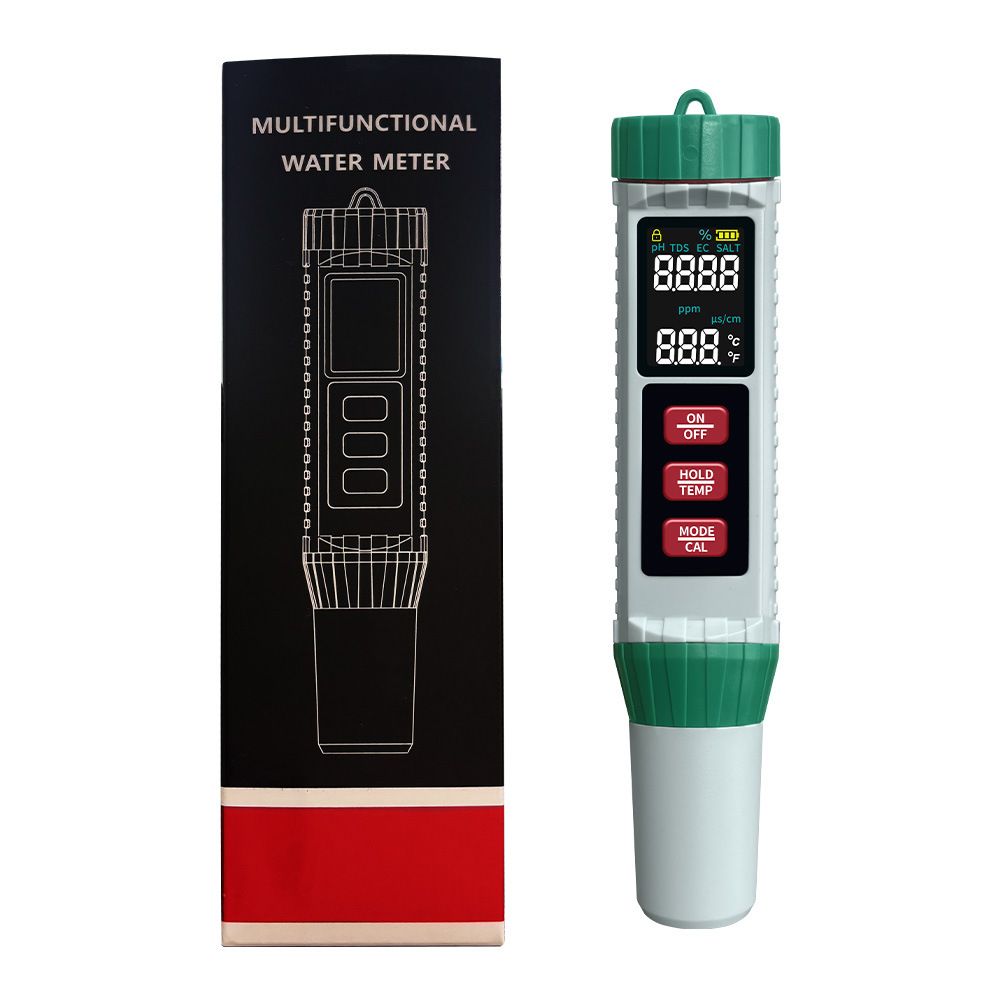 5 in 1 Water Quality Tester Pen Meter for Pools, Drinking Water Aquariums hydroponic Cooking Tester Measure Water by 5 parameters PH/TDS/EC5 - Image 1