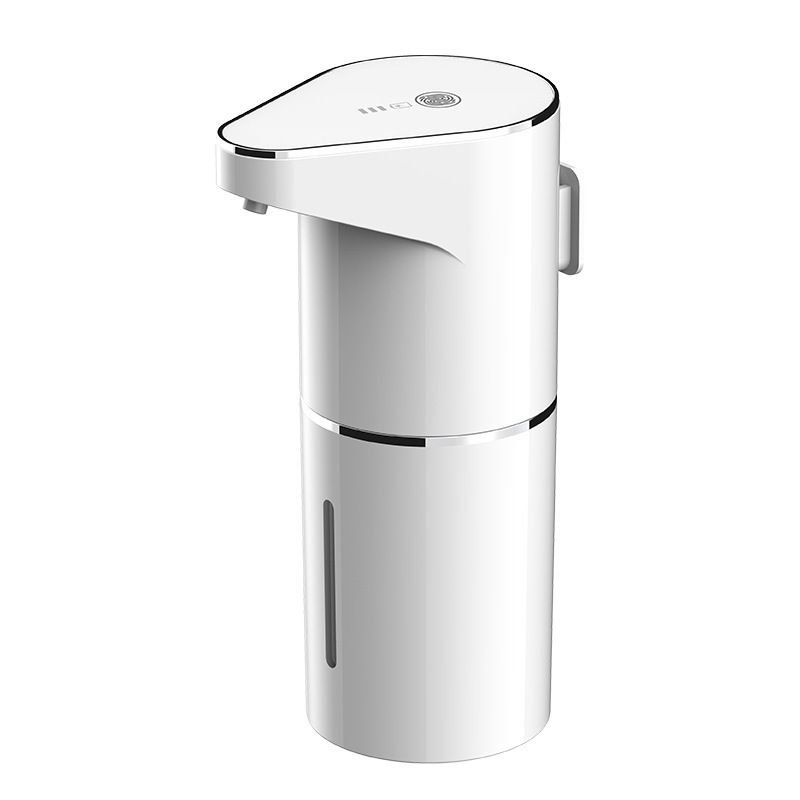 Automatic Foaming Soap Dispenser,  Rechargeable Hand Free Pump Soap Dispenser Electric Dispenser for Bathroom Countertop, Kitchen 350mL（white,19.3*11.6*7.5cm) - Image 1