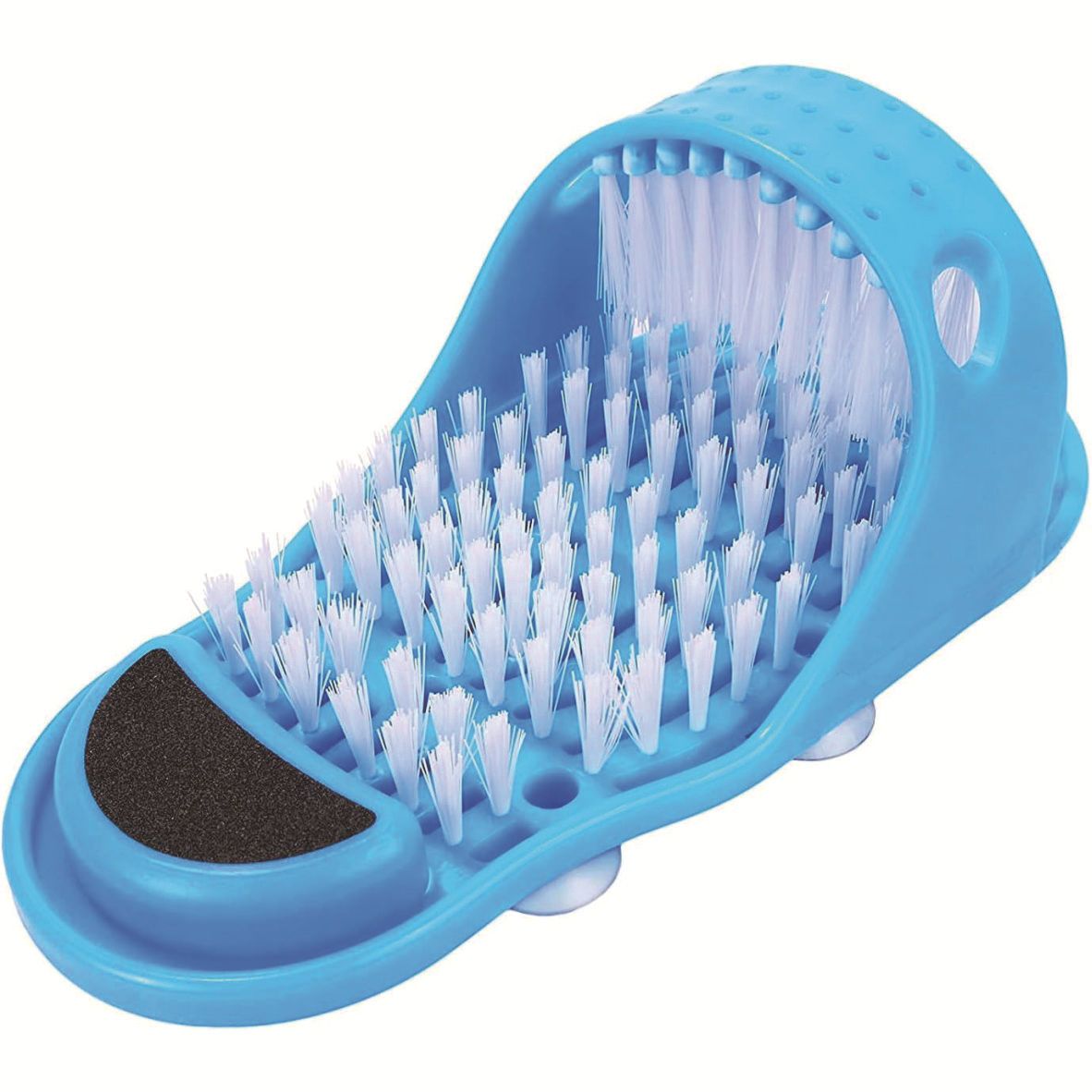 Foot Brush Feet Cleaning Feet Scrubber Stick on Floor for Shower Spa No More Bending Feet Cleaning Scrubber 1 Piece - Image 1