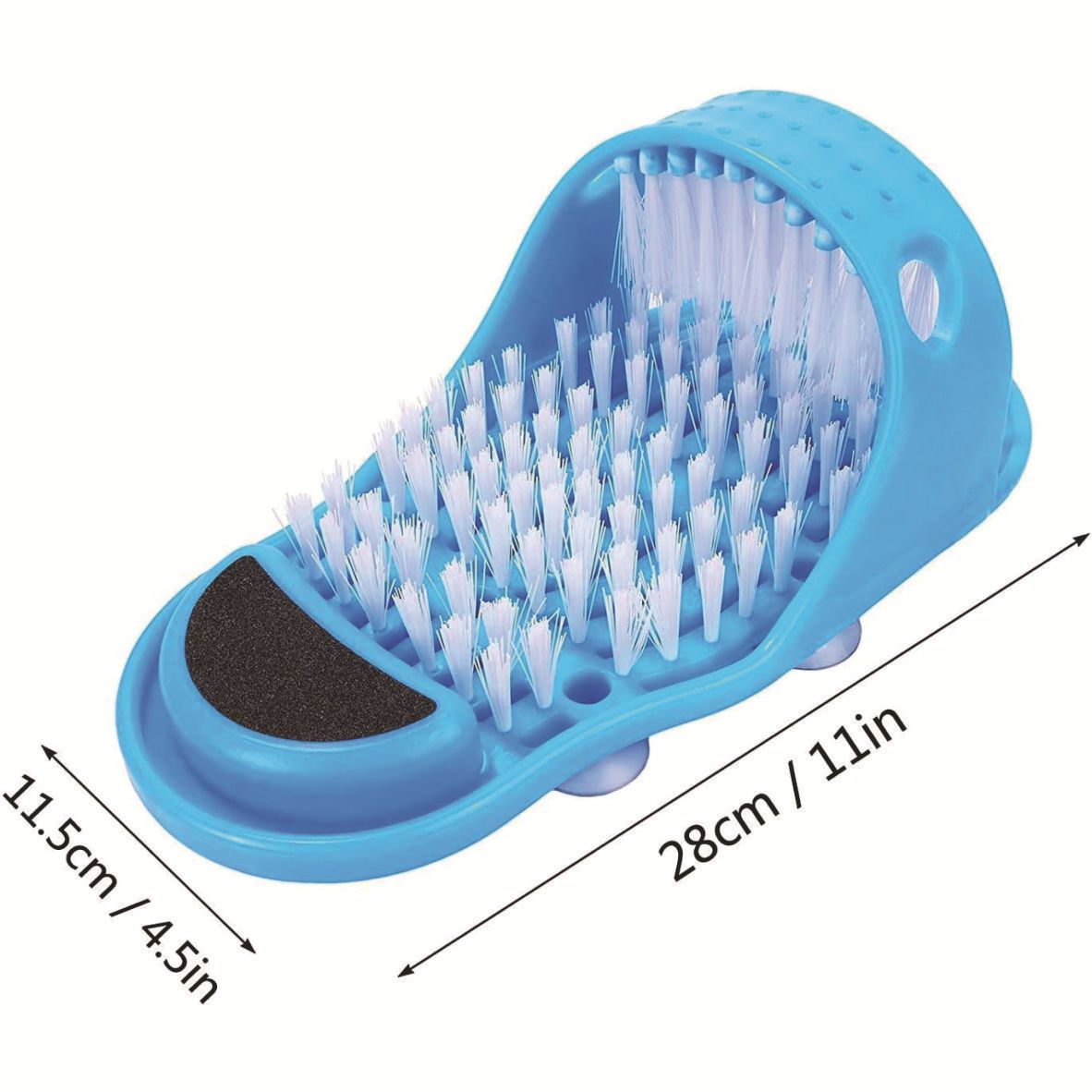 Foot Brush Feet Cleaning Feet Scrubber Stick on Floor for Shower Spa No More Bending Feet Cleaning Scrubber 1 Piece - Image 5