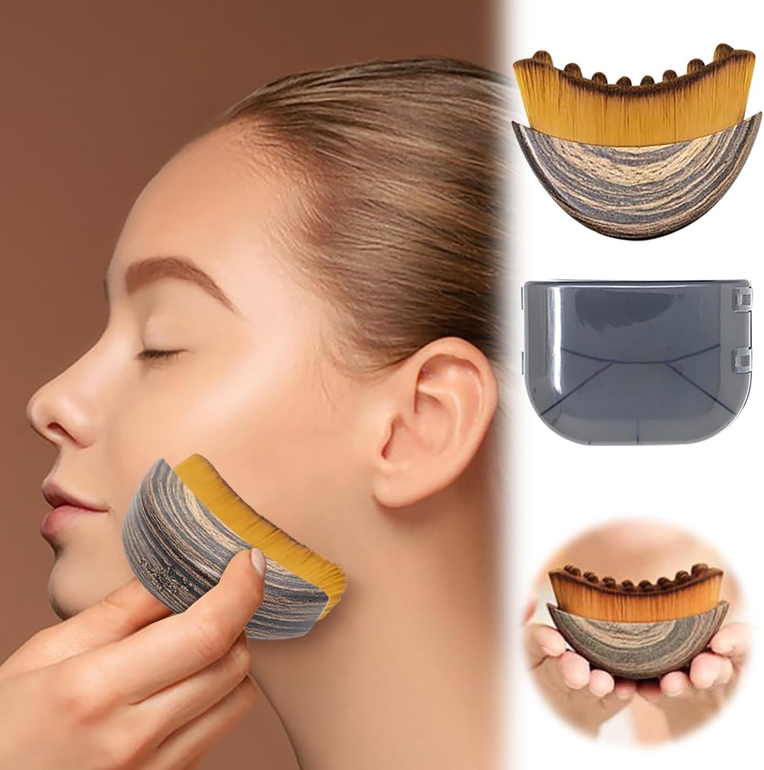 New Lymphatic Contour Face Brush, Lymphatic Drainage Massager for Face,Ergonomically Designed to Fit The Skin Precisely and Relieve Fatigue. (2PCS) - Image 2