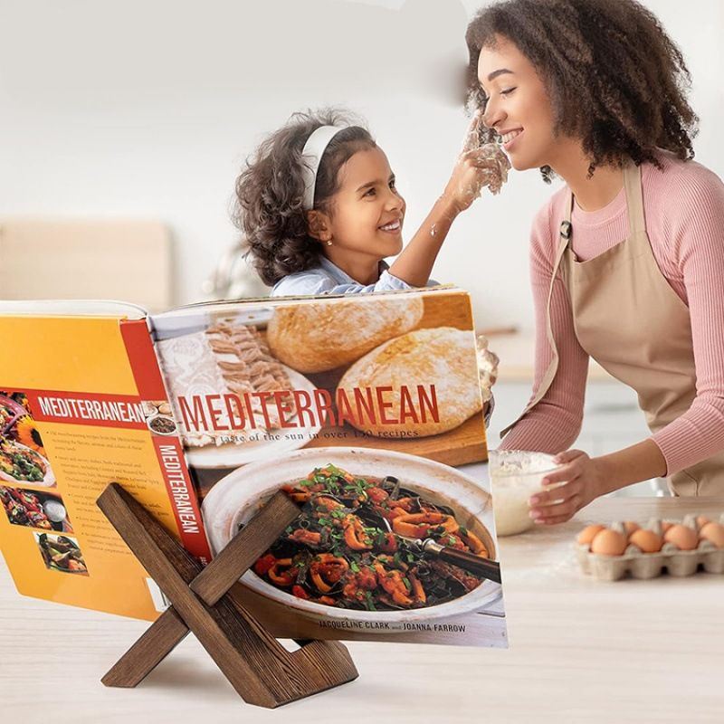 Plate Stand for Display - 6.5 Inch Plate Holder Display Stand, Wooden Picture Frame Holder, Decorative Table Top Easels - Image 2