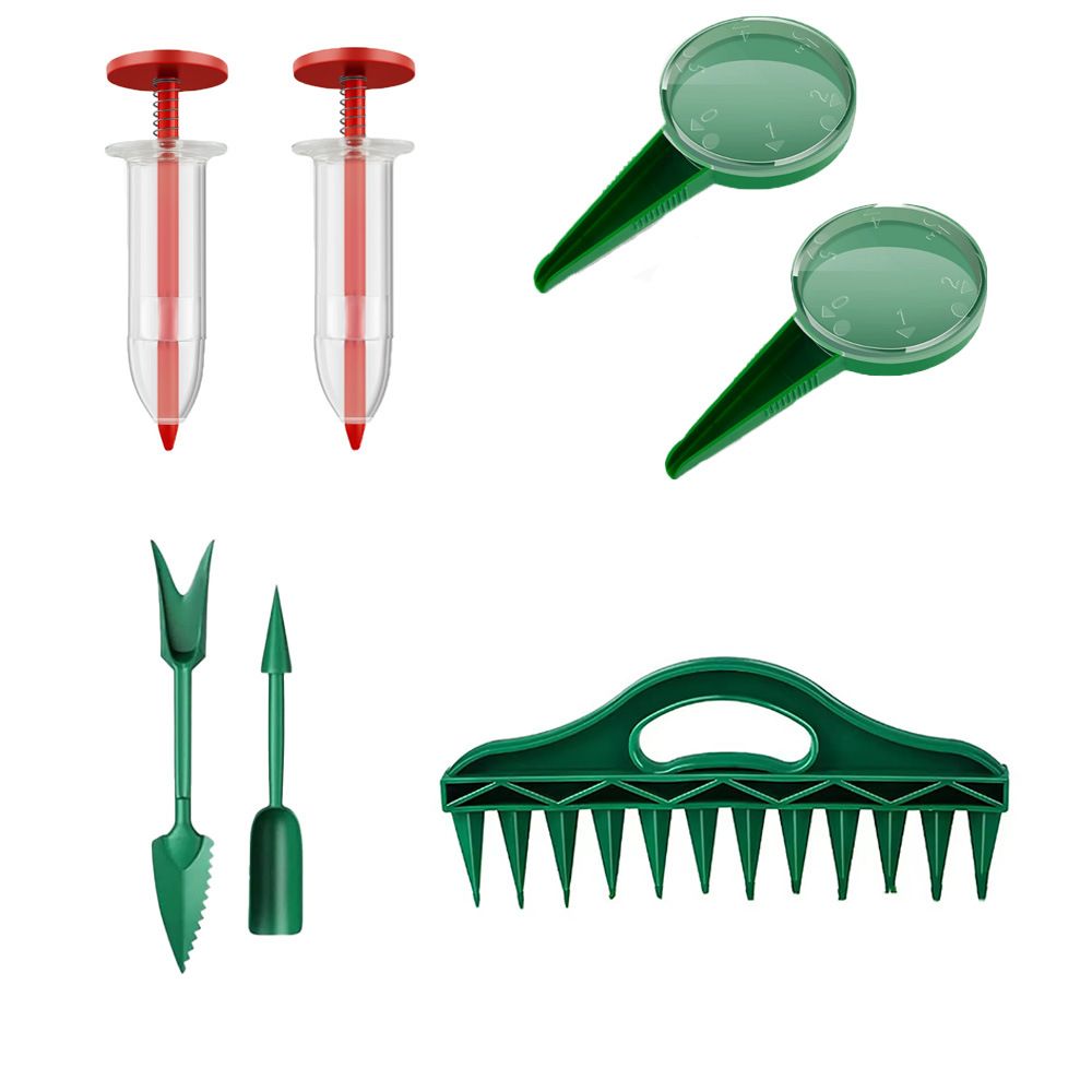 7 pack Soil Quick Punching Machine, Seed Planter, Porous Seed Planter, Seedling Soil pad, Used for Planting Crops and Plant Sowing Punching - Image 1
