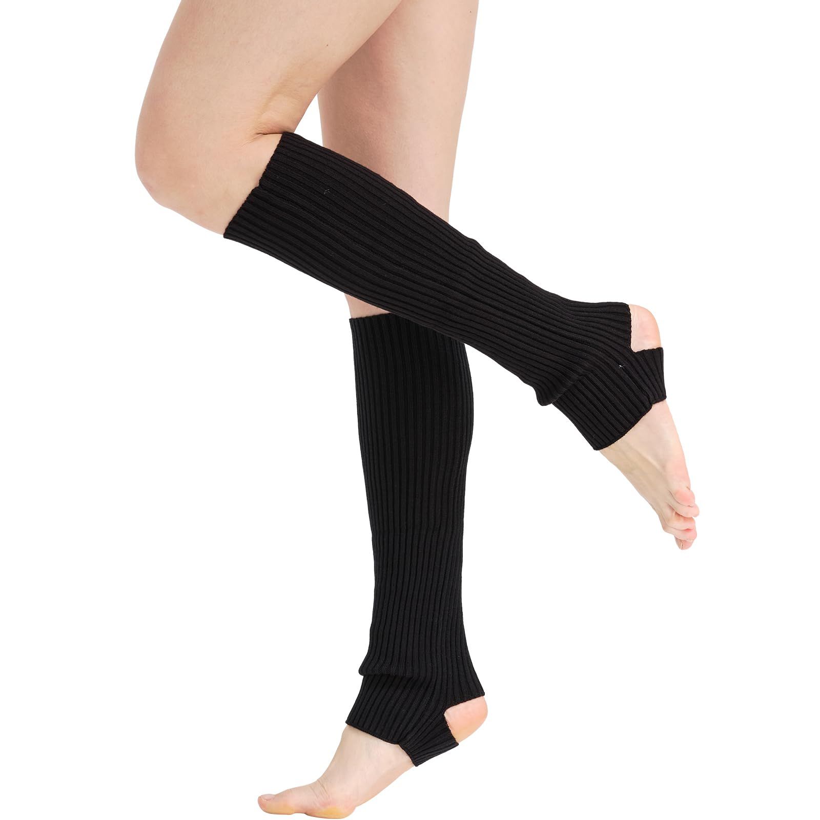 Leg Warmers for Women Winter Warm Knitted Knee High Boot Socks for Party 3 Pairs,Warmer Sports Party Yoga Dance Accessories - Image 1