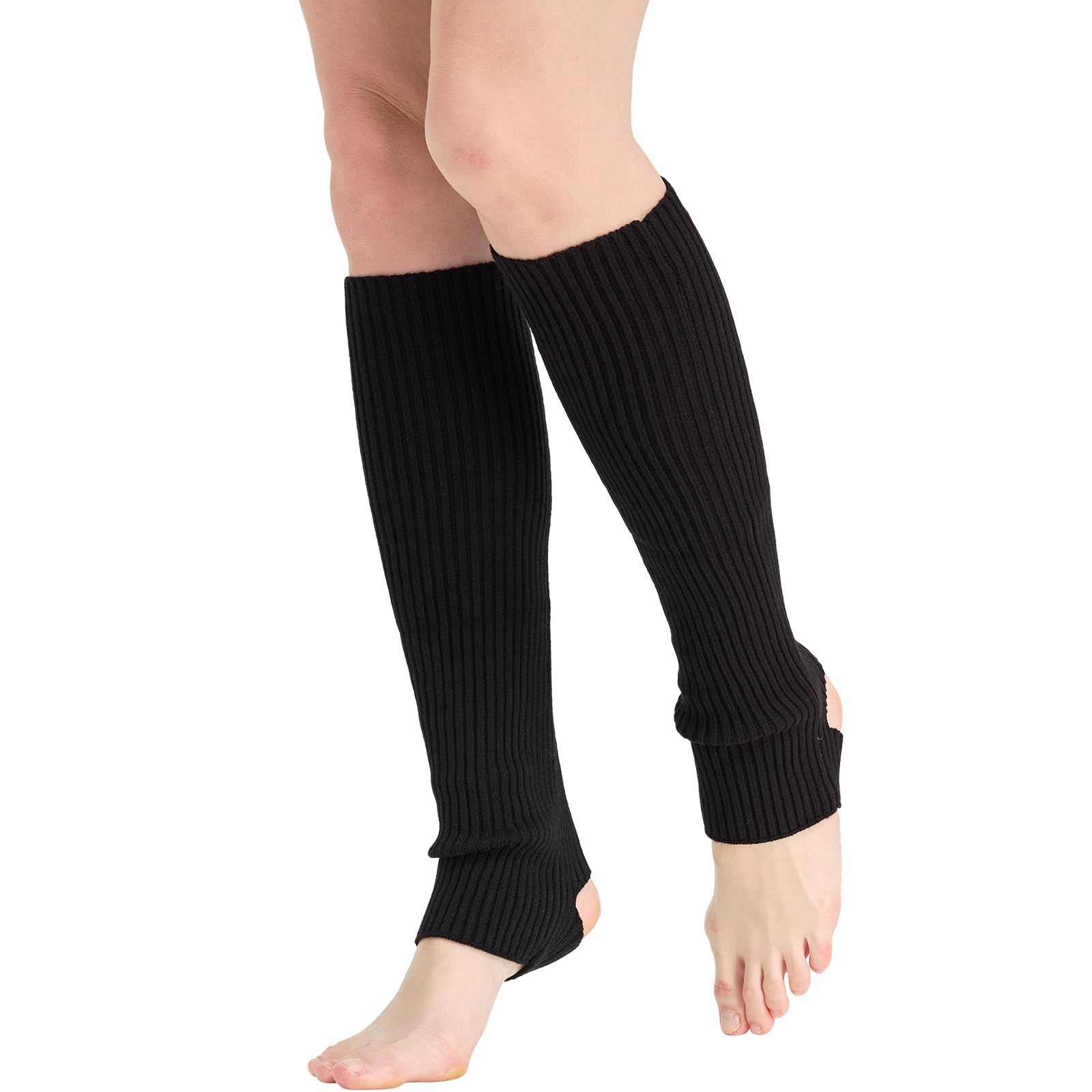 Leg Warmers for Women Winter Warm Knitted Knee High Boot Socks for Party 3 Pairs,Warmer Sports Party Yoga Dance Accessories - Image 2