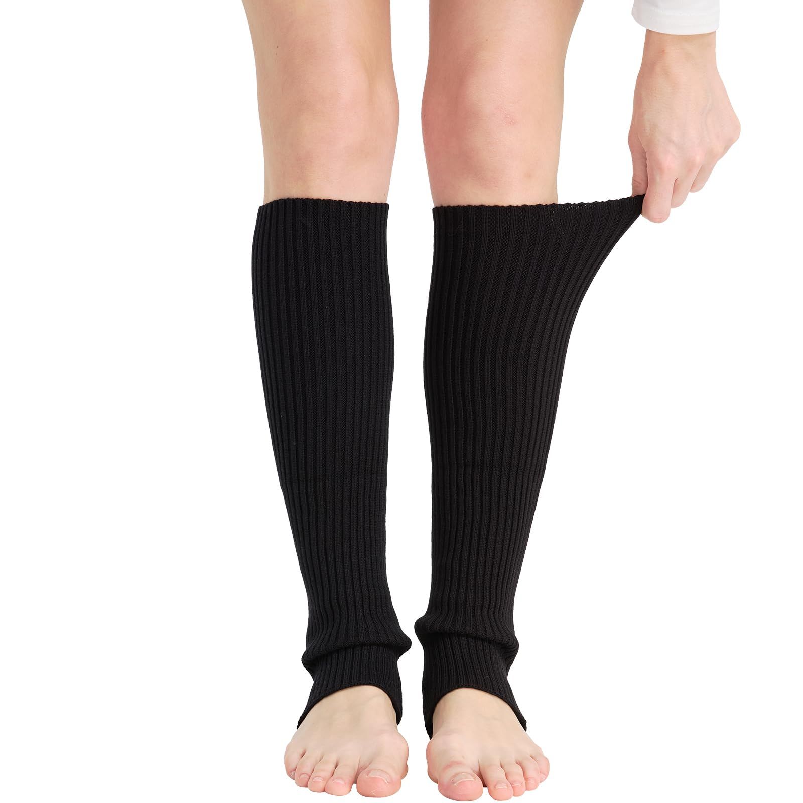 Leg Warmers for Women Winter Warm Knitted Knee High Boot Socks for Party 3 Pairs,Warmer Sports Party Yoga Dance Accessories - Image 4