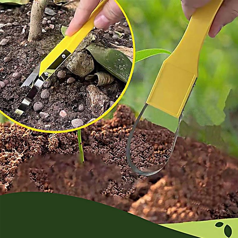 2pcs Seeding Square Sneaky Weeder Handheld Gardening Tool for Precise Weeding | Ergonomic, Lightweight, and Durable Manual Weeder for Vegetable Gardens and Flower Beds - Image 3