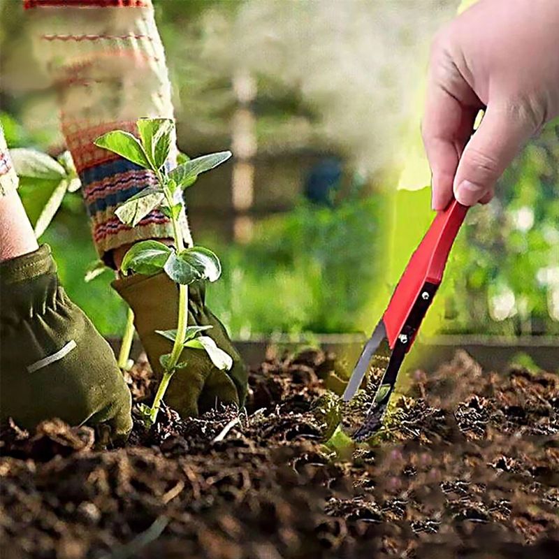 2pcs Seeding Square Sneaky Weeder Handheld Gardening Tool for Precise Weeding | Ergonomic, Lightweight, and Durable Manual Weeder for Vegetable Gardens and Flower Beds - Image 4